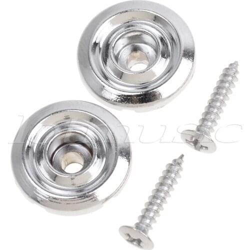 2Pcs Chrome String Tree Retainer for Fender Bass Guitar Replacement
