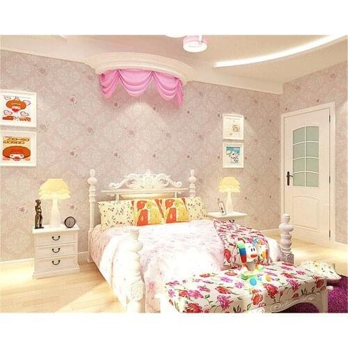 Beibehang 3d wallpaper High quality wallpaper 3D modern floral wallpaper non-woven home interior bedroom wallpaper for kids room