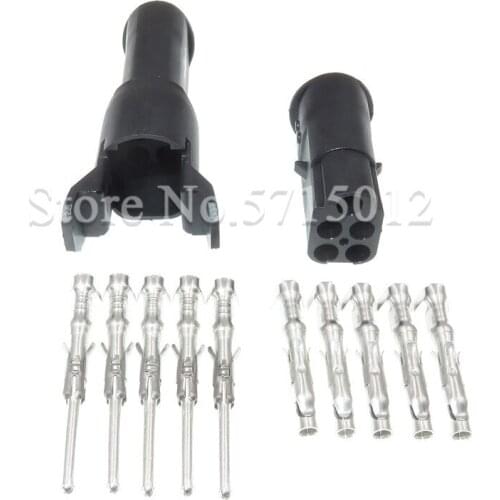 5 Hole Auto Electric Connector Plug Female Male Wiring Harness Cable Waterproof Sockets