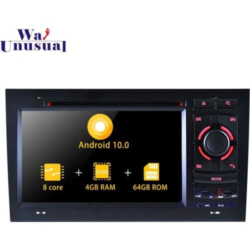 7'' Android 10.0 Car Audio Player For Audi A4 2002 2003 2004 2005 2006 2007 2008 with GPS+BT+WIFI+Mirror Link+OBD+Octa Core 64G