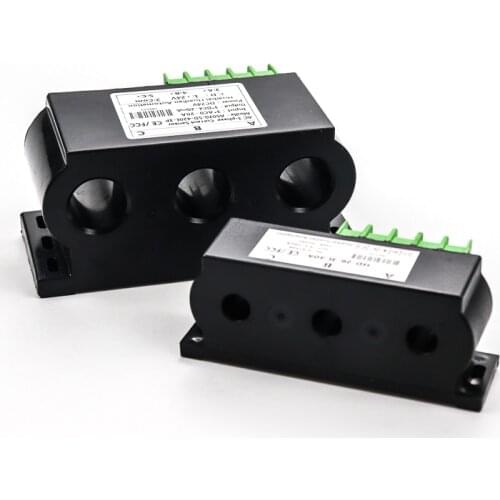 Analog output 3 phase ac current transducer 4 - 20ma 0-10v output