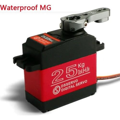 DS3225 25KG High Torque Metal Steering Gear Waterproof Digital Servo For RC Car Boat Airplane Coreless Motor