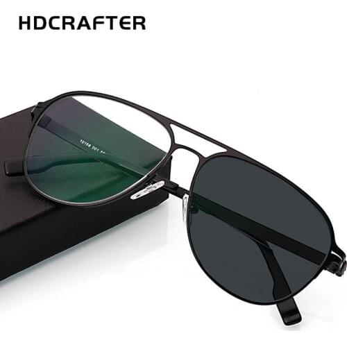 HDCRAFTER Multifocal Progressive Photochromic Reading Glasses Goggles Driving Men Optical Prescription Hyperopia Sunglasses