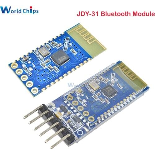 JDY-31 Bluetooth 3.0 HC-05 HC-06 Bluetooth Module Serial Port 2.4G SPP Transparent Transmission Compatible with HC 05 06 JDY-30