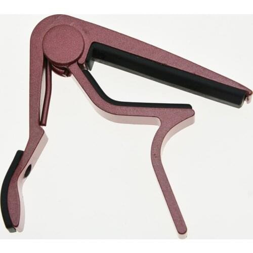 Red Acoustic Electric Guitar Capo Metal Quick Change Trigger Tune Key Clamp