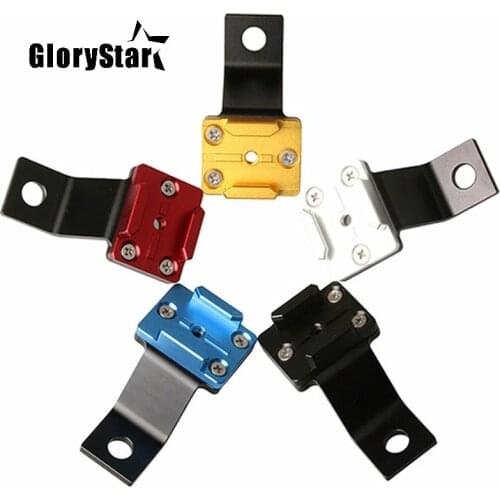 Aluminum Alloy Motorcycle Rearview Mirror Mount Bracket Fixed Holder Stent for Gopro Hero OSMO Xiaomi Yi SJ MAX Tripod Monopod