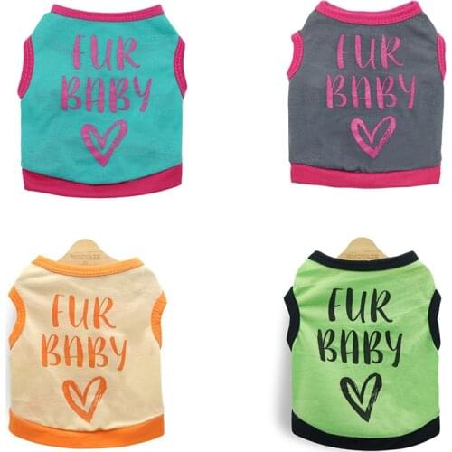 Summer Letters Print Dog Clothes Vest Pet Clothes Breathable Cool Dog Vest Comfort Pet Costume Puppy Dog T-shirt Pet Supplies