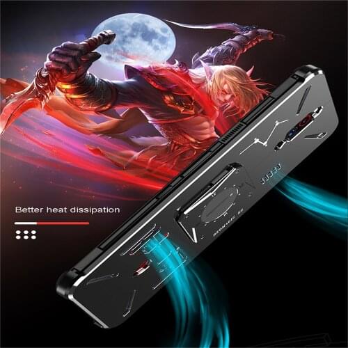 Metal Anti-fall Protective Case Phone Shell for Nubia Red Magic 5G Phone 6.65" 8/128GB 4500mAh Game Phone Heat Dissipation Cover