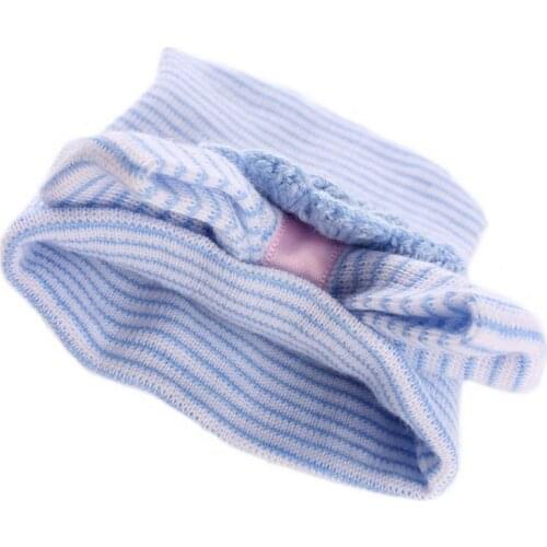 50pcs Crochet Cute Newborn Cap Baby Girl Comfy Bowknot Hospital Cap Striped Hat Toddler 0-6M