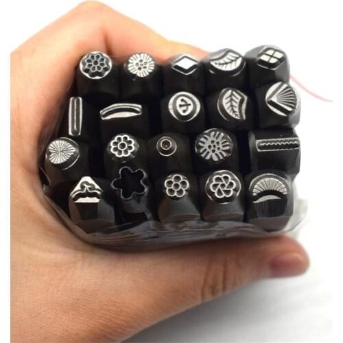 Newest 20PCS High Quality Steel Punch Stamp Set Hand Metal Marking Stamps Jewelry Tools Punching Tool