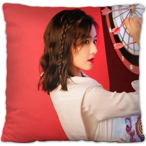 Li Randi Yu Zhouzhou Hello Old Time Pillowcase Star Photo Poster Cushion Cover Souvenir Throw Pillow Cover Surrounding Cheer