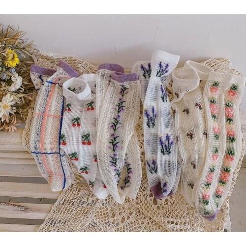 Eco-friendly 1 Pair Cute Children Unisex Mesh Socks Thin Baby Socks Elastic for Summer