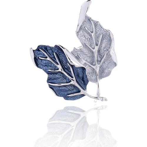 Brand New Arrival Vintage Leaf Brooches Pins for Women Enamel Alloy Plant Fashion Brooch Pins Collections Fashion Jewelry