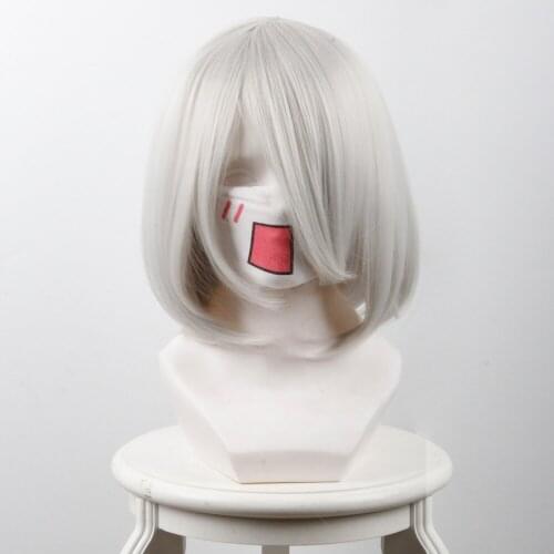 NieR:Automata Cosplay YoRHa No.2 Type B Wig 32cm Short Halloween Carnival Wigs Cosplay Prop+Free Wig Cap