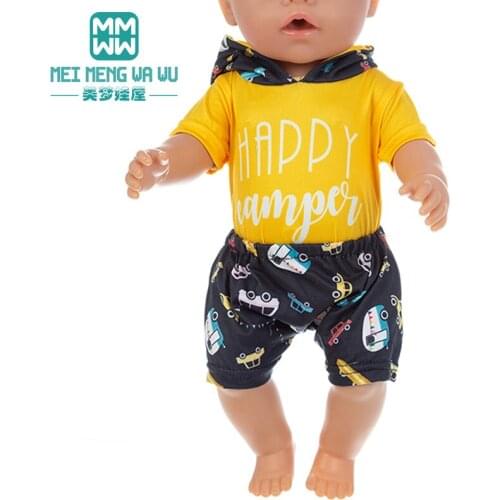 Fits 17inch baby toy new born doll clothes accessories Casual wear suits, jackets, down jackets Childs gift