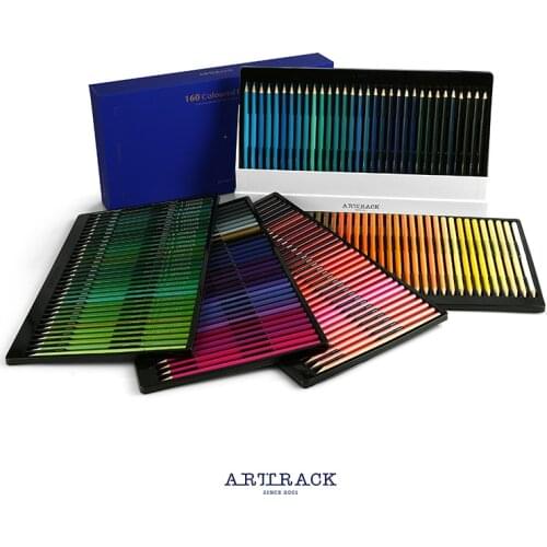 Professional 72/120/160 Colors Carton Pack Wood Colored Pencils Set Oil Drawing Sketch For School Student Gifts Art Supplies