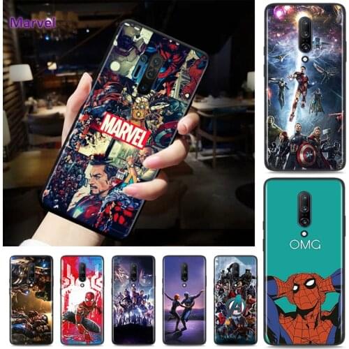 Silicone Cover Avenger Superhero Marvel For OnePlus Nord N10 N100 8T 7T 6T 5T 8 7 6 Pro Plus 5G Phone Case Cover Shell Coque