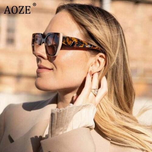 Vintage Classic Double Color Frame Cat Eye Style Sunglasses Women Retro Gradient Brand Design Sun Glasses Shades oculos de sol