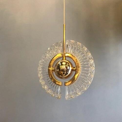 Modern Pendant Light Led Glass Golden Living Room Bedroom Bar Hallway Round Decor Hanging Indoor Lighting Creative Nordic Lamps