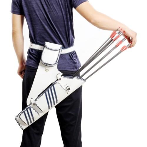 Waist Span Archery Quiver Competitive Sports Competition Quiver Leather Material Arrow Pocket Arrow Sports Accessories