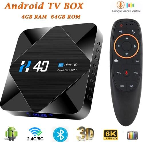 Android TV box android 10 H616 smart tv box HD 4GB 32GB 64GB Bluetooth WiFi 2.4G/5G H40 android box tv Media Player Set Top Box