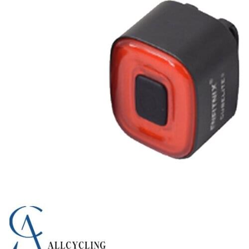 Enfitnix CubeliteⅡ Chargable Bike Rear Light Auto Start/Stop Brake Sensing IPX5 Waterproof LED With Saddle And Seatpost Bracket