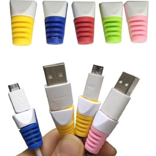 Cable Protector Saver USB Charger Data Line Protection Cover Sleeve Cable Winder For iPhone samsung Huawei smartphone free ship