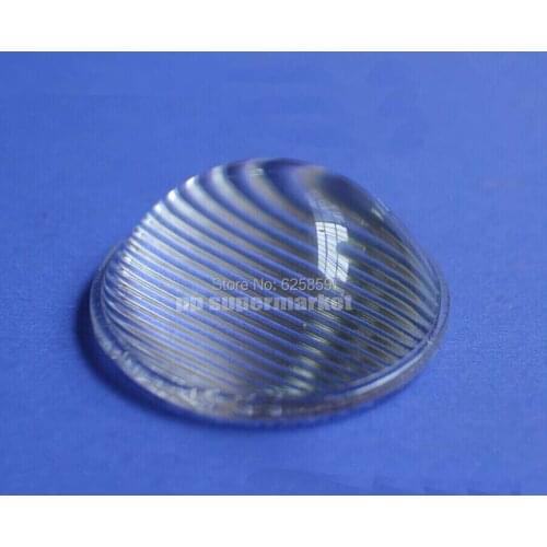 5pcs 51mm Striped Convex Glass Led Lens for Led Spotlight Car Light Flashlight