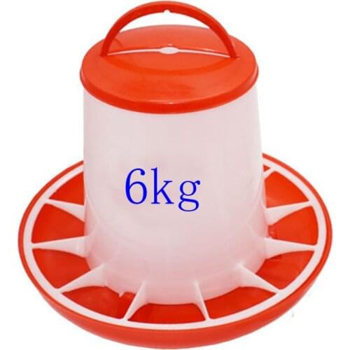 6kg poultry chicken feed barrel bird diet tool pigeon feeder animal feed bowl poultry breeding supplies 2 pieces
