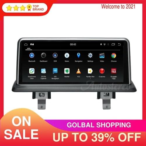 Android 9 4G 64GB PX6 ISP Screen Auto Stereo For BMW E87 E81 E82 E88 Car GPS Navigation Head Unit WIFI Google Idrive Carplay DSP