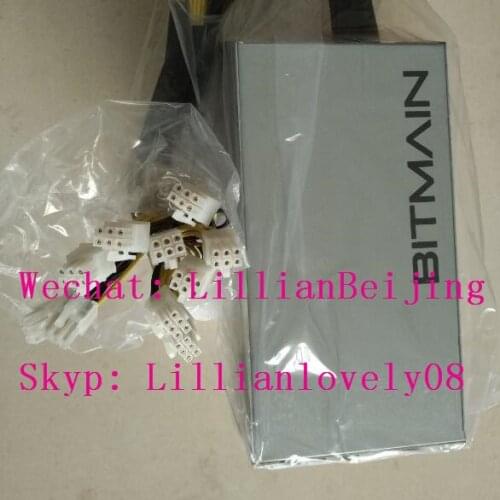 Used BITMAIN APW3 Antminer PSU APW3++ 1600w antminer power supply 10 of cable connectors
