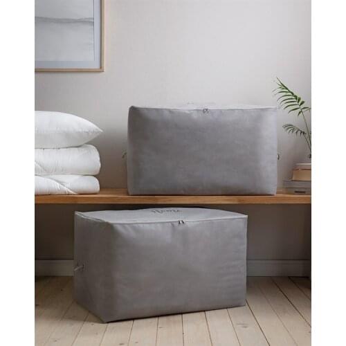 Large Medium Small Size Stuff & Things Gray Storage Bag Outfit quilt pillow storage bags organizer