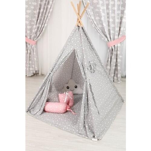 Wood Indian Star Kids Play Tent Children Tent
