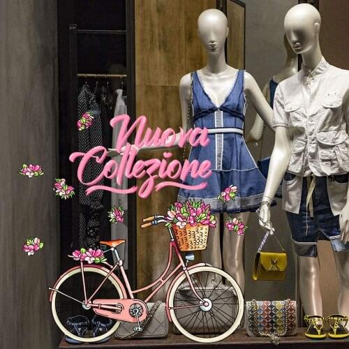 Kina UVNC0060 window sticker new spring-measurement 100x25 cm-showcases stores for new collection, stickers
