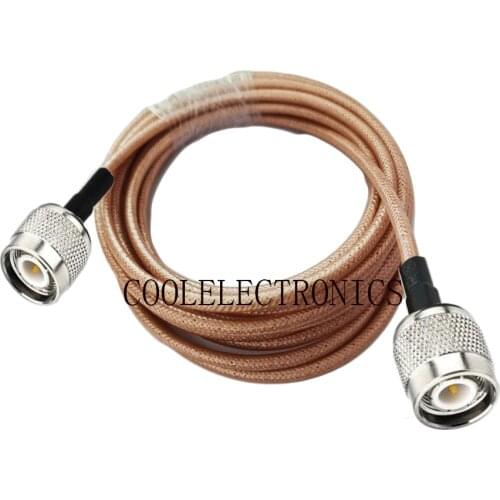 TNC Male to TNC Male RG400 Double Shielded Copper Braid RF Coaxial cable 50ohm 10/15/20/30/50CM 1/2/3/5/10M