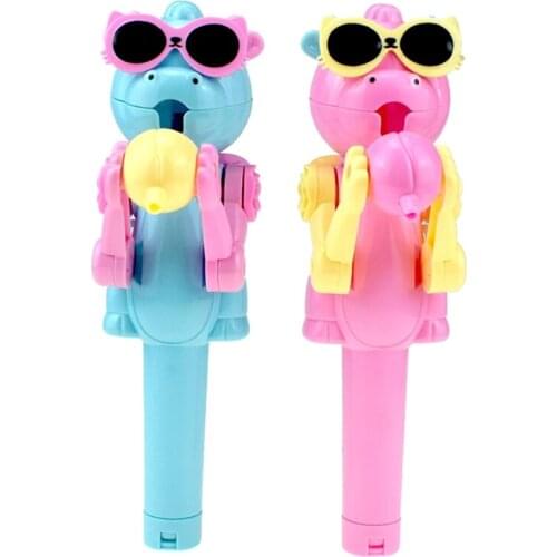 Y4UD Creative Kids Eating Lollipops Robot Lollipop Candy Stand Holder Educational Toy for Children Decompression Games Kids
