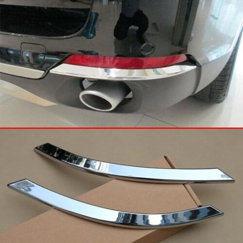 Rear Bumper Reflector Trims For BMW X5 F15 2014-2018 Chrome Fog Light Cover