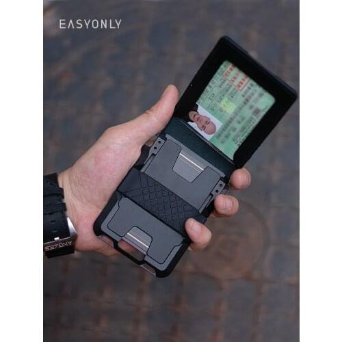 Multi-Function Portable Leather Cash Wallet Anti-RFID Card Holder Driving License Pocket with Large-Capacity