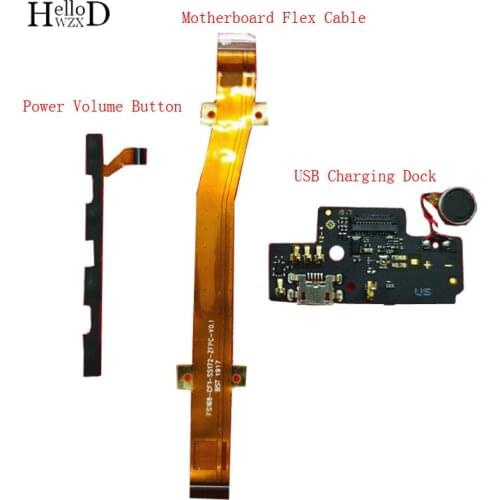 Mobile Phone For TCL L9+ L9 Plus Power Volume Button + USB Charging Dock Port + Motherboard Connect Flex Cable