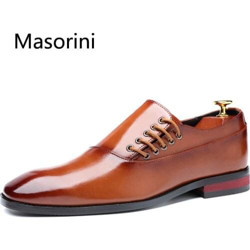 Fashion Business Dress Men Shoes New Classic Leather MenS Suits Shoes Fashion Slip On Dress Shoes Men Oxfords Size 37-48