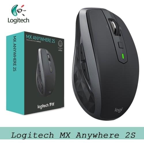Logitech MX Anywhere 2S Bluetooth Wireless Mouse 2.4Ghz Wireless&Bluetooth Nano Mouse with 4000 DPI Support Official Agency Test