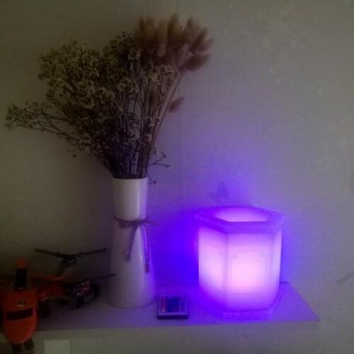 New Flower Planter Pots D16*H16cm 16 Color Setting Glowing in Dark illuminated Vases for Decoration Free Shipping 1pc