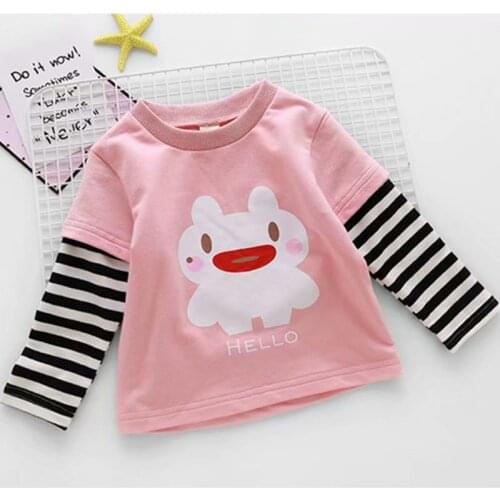 Todlers Girls Clothes Clothing Baby Infant Pullovers Sweatshirts Kids Casual strawberry T-shirt Tops Cotton autumnT Shirt 0-3Y