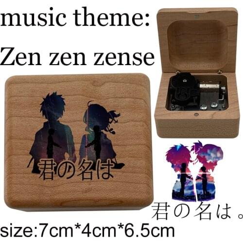 Wind up music box Zen zen zense music Your Name Kimi no Na wa music theme anime fans children birthday gift boys girls toy