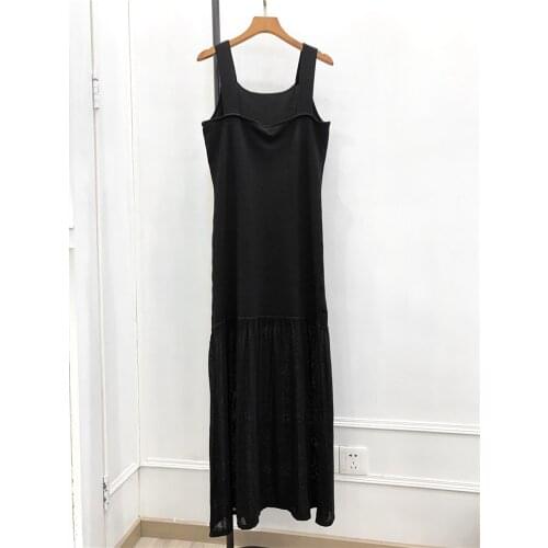 Women Dress New 2020 Spring Womens Collage Strap Dress