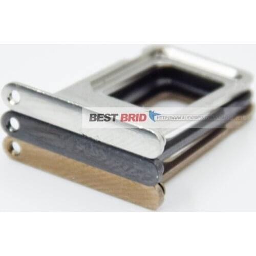 1pcs Dual&Single SIM Card Holder Tray Slot For iPhone XS Max Replacement Adapter SIM Card Tray Holder Socket