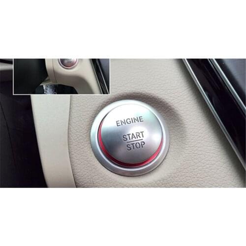 1pc Start Stop Engine Push Button Key Trim Ring Sticker Cover For Mercedes-Benz GLA Class X156 GLA200 GLA250 2014 2015