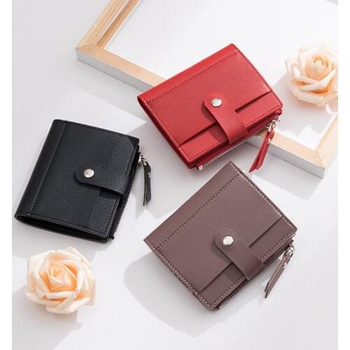 1PC Women Wallets Zipper Hasp Coin Pocket Ladies Mini Wallet Small Womens Wallet Wallets for Women Money Bag