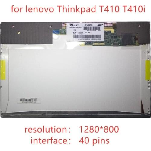 14 inch Laptop LED LCD Screen for lenovo Thinkpad T410 T410i LTN141AT15 LP141WX5 TLP3 B141PW04 V.0 lcd display screen 40pin