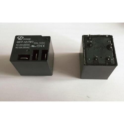 2PCS Q91F-1Z T91 30A DC12V DC24V silver contact relay PCB circuit board relay 5PIN